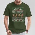 Tech-Support I'm Here To Delete Your Cookies Christmas T-Shirt Lustige Geschenke