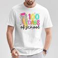 100 Days Of School Coquette Bow 100Th Days Of School Teacher T-Shirt Personalized Gifts