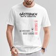 My 30Th Birthday And The Guest Book T-Shirt Lustige Geschenke