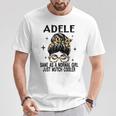 Adele Costume Cute Definition Personalised Name Adele Gray T-Shirt Lustige Geschenke