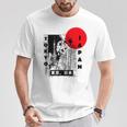 Aesthetic Retro Tokyo Tower Silhouette Japan Fans T-Shirt Lustige Geschenke