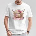 Apparently I Have An Attitude Sarcasm Fluffy Highland Cow T-Shirt Unique Gifts