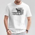 Beagle Dad Distressed American Flag Patriotic Dog T-Shirt Unique Gifts