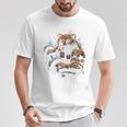 Bear Gym Fitness Backprint T-Shirt Lustige Geschenke