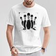 Bowling Game Skittles T-Shirt Lustige Geschenke