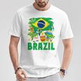 Brazil Flag Outfit Idea For Children Brazil & Brazilian Flag Yellow T-Shirt Lustige Geschenke