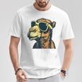 Camel With Sunglasses Gray T-Shirt Lustige Geschenke