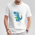 Children's 4Th Birthday Boy Dino T-Rex Dinosaur 4 Birthday T-Shirt Lustige Geschenke