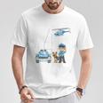 Children's 4Th Birthday Police Boy 4 Years T-Shirt Lustige Geschenke