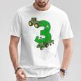 Children's Birthday 3 Years Tractor Tractor 3Rd Birthday T-Shirt Lustige Geschenke