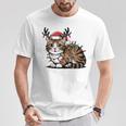 Christmas Children Cat Christmas Lights T-Shirt Lustige Geschenke