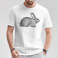 Cool Vintage Country Farm Animal Rabbit Hare Bunny T-Shirt Unique Gifts