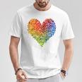 Csd Parade Rainbow Lgbt Heart Lgbtq Flowers Pride Love T-Shirt Lustige Geschenke