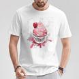 Cupcake-Weinlese T-Shirt Lustige Geschenke