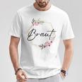 Damen Braut Bride Junggesellenabschied Dezent Herz Jga Bride To Be T-Shirt Lustige Geschenke