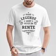 Dese Legende Geht Jetzt In Rente This Legend Goes Now In T-Shirt Lustige Geschenke