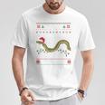 Eel I Want For Christmas I Angler Ugly Christmas Sweater T-Shirt Lustige Geschenke