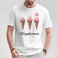 Eis Geht Immer Saying Ice Lover T-Shirt Lustige Geschenke