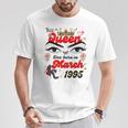 Esta Reina Nació En Marzo De 1995 Cumpleaños De Marzo Es Camiseta unisex Regalos divertidos