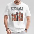 Everyone Is Welcome Here Idaho Teacher Camiseta unisex Regalos divertidos