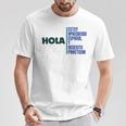 Saying Hola Estoy Aprendiendo Español Learn Spanish T-Shirt Lustige Geschenke