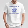 God Is Testing Me Raccoon T-Shirt | Fun Unisex Tee Unique Gifts