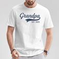 Grandpa Est 2025 Promocionado A Abuelo 2025 Nuevo Abuelo Camiseta unisex Regalos divertidos