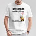 Guest Book 30Th Birthday Man Woman 30Th Birthday Decoration T-Shirt Lustige Geschenke