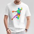 Handball Player s For And Handball Fans T-Shirt Lustige Geschenke
