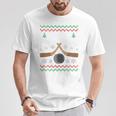 Happy Hockeydays Ice Hockey Fan Ugly Christmas Sweater T-Shirt Lustige Geschenke