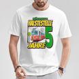 Ich Bin 5 Straßenbahnen Straßenbahn Children's Birthday Party T-Shirt Lustige Geschenke