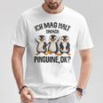 Ich Mag Halt Penguins Children's Girls' Penguin T-Shirt Lustige Geschenke