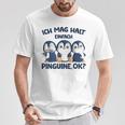 Ich Mag Halt Penguins Girls Children Women's Penguin T-Shirt Lustige Geschenke