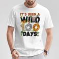 Its Been A Wild 100 Day Of School Animal Boys Girls Students T-Shirt Funny Gifts