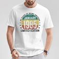 January 1985 40Th Birthday 1985 40 Years Decorative T-Shirt Lustige Geschenke