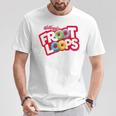 Kellogg's Froot Loops Breakfast Cereal Logo Blue T-Shirt Lustige Geschenke