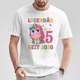 Kinder 5 Geburtstag Einhorn Mädchen 5 Jahre Alt Geburtstag T-Shirt Lustige Geschenke