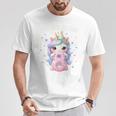 Kinder 8 Geburtstag Mädchen 8 Jahre Einhorn Party Outfit Einhorn T-Shirt Lustige Geschenke