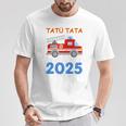 Kinder Feuerwehr Kindergarten 2025 Ich Komme Tatü Tata Kiga Kita T-Shirt Lustige Geschenke