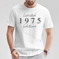 Limited Edition 1975 Birthday 1975 Born 1975Intage Blue T-Shirt Lustige Geschenke