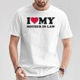 I Love Heart My Mother-In-Law T-Shirt Funny Gifts