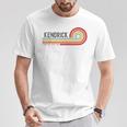 I Love Kendrick Personalizado Retro Sunset Primer Nombre Camiseta unisex Regalos divertidos