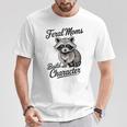 Mama Raccoon Meme Humorous T-Shirt | Feral Mom Fun Design Unique Gifts