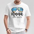 Nana Off Duty Sunglasses Palm Tree Beach Sunset Mother's Day T-Shirt Personalized Gifts