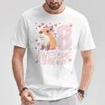 Niños Regalos De Capibara De 8 Años Para Niñas Fiesta De 8 Cumpleaños Camiseta unisex Regalos divertidos