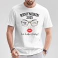 Pensioner 2025 Leopard Glasses For Woman In Retirement Have Ready T-Shirt Lustige Geschenke