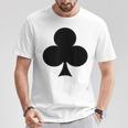 Playing Card Cross Heart Checked Spades Carnival Group Costume Card S T-Shirt Lustige Geschenke