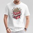 Popcorn Damen T-Shirt Lustige Geschenke