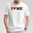 Red Heart I Love Me T-Shirt Lustige Geschenke