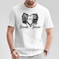 Regalo Best Friend Forever Matching Bff Para 2 Infinity Bestie Cuello Camiseta unisex Regalos divertidos